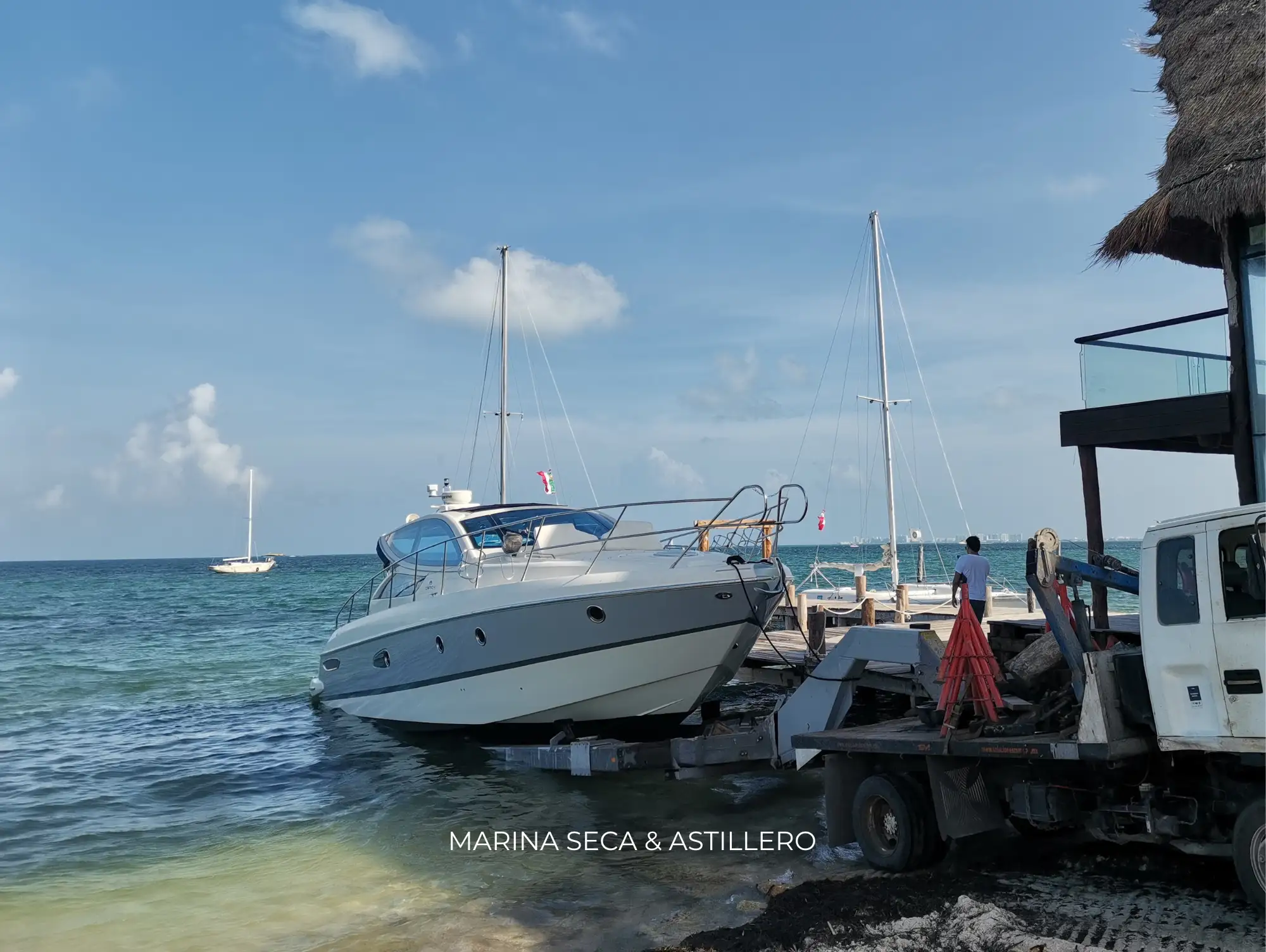 Uso de rampa en marina